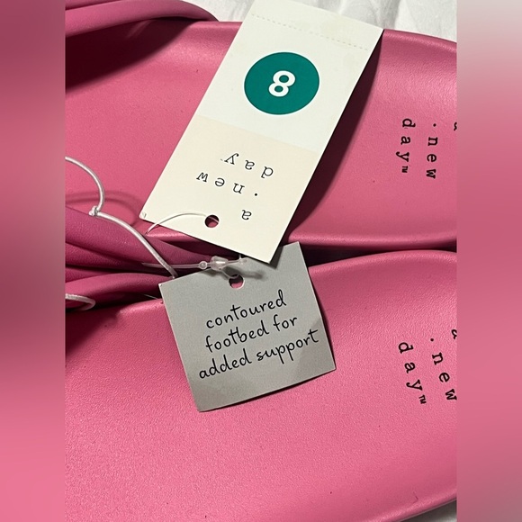 A New Day Women's Pink Knotted Slide Sandals Size 8 NWT - Picture 4 of 9